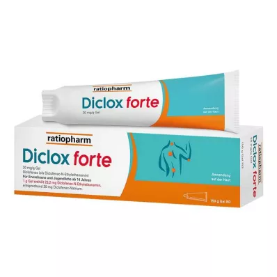 Diclox forte - smertegel 2%, med diklofenak, 150 g Diclox forte - smertegel 2%, med diklofenak, 150 g