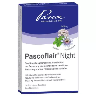 PASCOFLAIR Nattbelagte tabletter, 30 stk PASCOFLAIR Nattbelagte tabletter, 30 stk