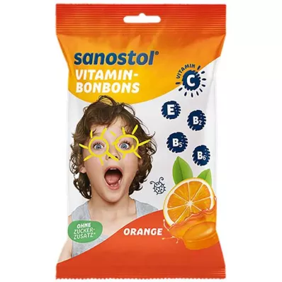 SANOSTOL Vitaminkjeks appelsin, 75 g