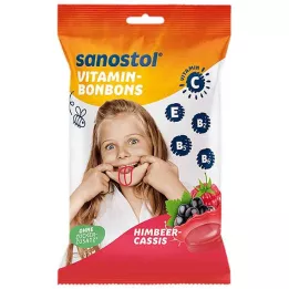 SANOSTOL Vitamin godteri bringebær-cassis, 75 g