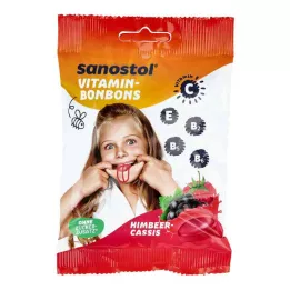 SANOSTOL Vitamin godteri bringebær-cassis, 75 g