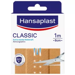 HANSAPLAST Klassisk gips 8 cm x 1 m, 1 stk