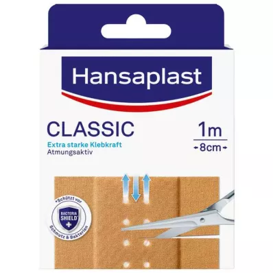 HANSAPLAST Klassisk gips 8 cm x 1 m, 1 stk