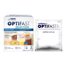 OPTIFAST Utvalgte drikker &amp; Kremer Pulver, 8X55 g