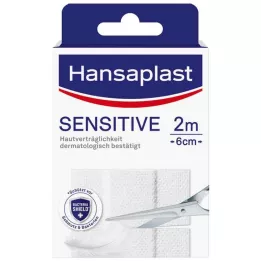 HANSAPLAST Sensitiv gips allergivennlig 6 cmx2 m, 1 stk