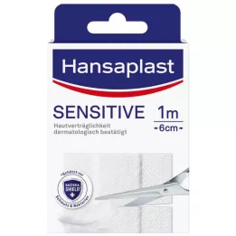 HANSAPLAST Sensitiv gips allergivennlig 6 cmx1 m, 1 stk