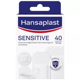 HANSAPLAST Sensitive Hypoallergenic Plaster Strips, 40 stk