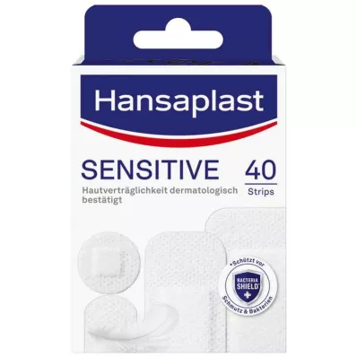HANSAPLAST Sensitive Hypoallergenic Plaster Strips, 40 stk HANSAPLAST Sensitive Hypoallergenic Plaster Strips, 40 stk