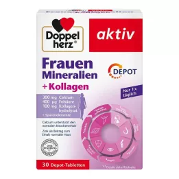 DOPPELHERZ Womens Minerals+Collagen Depot Tbl, 30 stk