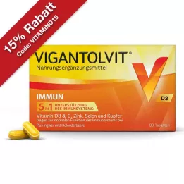 VIGANTOLVIT Immune filmdrasjerte tabletter, 30 stk