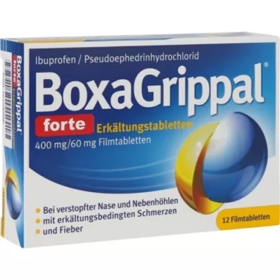 BOXAGRIPPAL forte Cold Tab. 400 mg/60 mg FTA, 12 stk