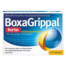 BOXAGRIPPAL forte Cold Tab. 400 mg/60 mg FTA, 12 stk