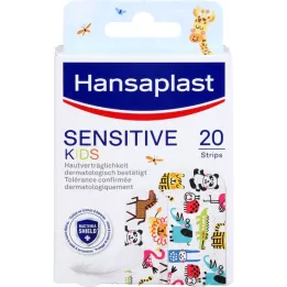 HANSAPLAST Sensitive plasterstrimler for barn, 20 stk