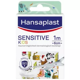 HANSAPLAST Sensitivt plaster for barn 6 cmx1 m, 1 stk