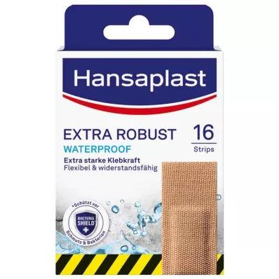Hansaplast ekstra robuste vanntette gipslister, 16 stk