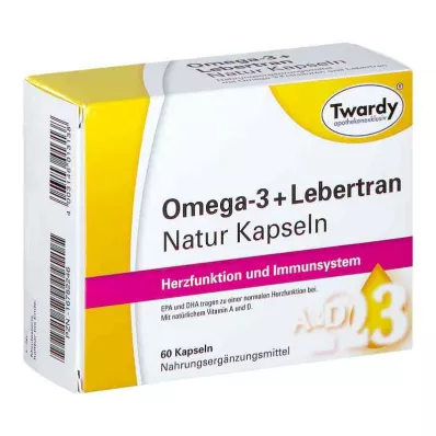 Omega-3 + tran naturlige kapsler (60 stk) Omega-3 + tran naturlige kapsler (60 stk)