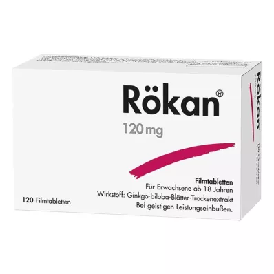Rökan 120 mg filmdrasjerte tabletter, 120 stk Rökan 120 mg filmdrasjerte tabletter, 120 stk