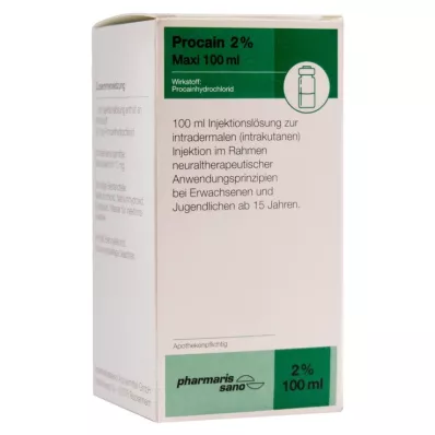 Procaine pharmarissano 2 % Maxi injeksjonsvæske, oppløsning Fla.100 ml, 100 ml Procaine pharmarissano 2 % Maxi injeksjonsvæske, oppløsning Fla.100 ml, 100 ml