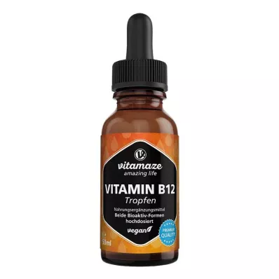 VITAMIN B12 100 µg høydose veganske dråper, 50 ml