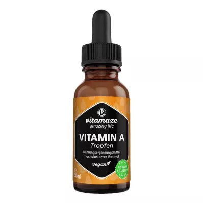 VITAMIN A 500 µg veganske høydosedråper, 50 ml