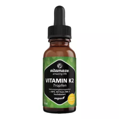 VITAMIN K2 MK7 veganske dråper med høy dosering, 50 ml