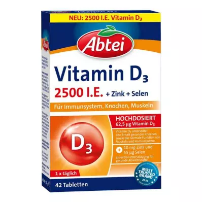Abbey Vitamin D3 1600 internasjonale enheter Forte Plus (42 stk) Abbey Vitamin D3 1600 internasjonale enheter Forte Plus (42 stk)