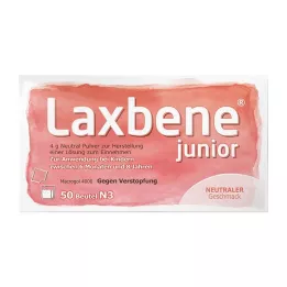 LAXBENE junior 4 g Nøytral PLE Kdr.6 mnd.-8 år, 50X4 g