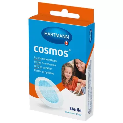 cosmos® brennplaster 68 mm x 43 mm steril, 8 stk