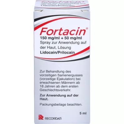 FORTACIN 150 mg/ml + 50 mg/ml spray til hudpåføring, 5 ml