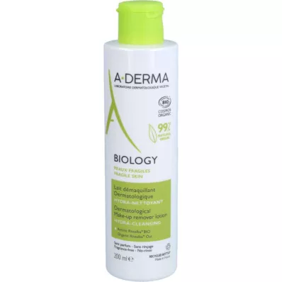 A-DERMA Biology Make-up Removal Lotion, 200 ml