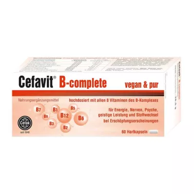 Cefavit B komplette harde kapsler, 60 stk Cefavit B komplette harde kapsler, 60 stk