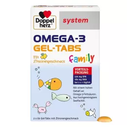 DOPPELHERZ Omega-3 gel tabs family system, 120 stk