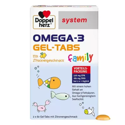 Doppelherz Omega-3 Gel Tabs familie system, 120 stk Doppelherz Omega-3 Gel Tabs familie system, 120 stk