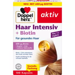 DOPPELHERZ Hair Intensive+Biotin kapsler, 100 kapsler