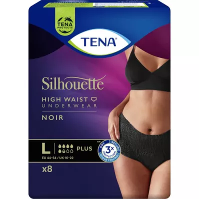 TENA SILHOUETTE pluss L noir, 8 stk