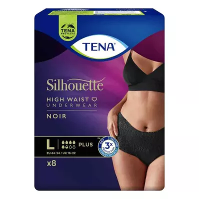 Tena Silhouette Plus L Noir (8 stk) Tena Silhouette Plus L Noir (8 stk)