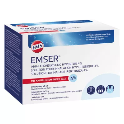 EMSER® inhalasjonsløsning hypertonisk 4 %, 20X5 ml EMSER® inhalasjonsløsning hypertonisk 4 %, 20X5 ml