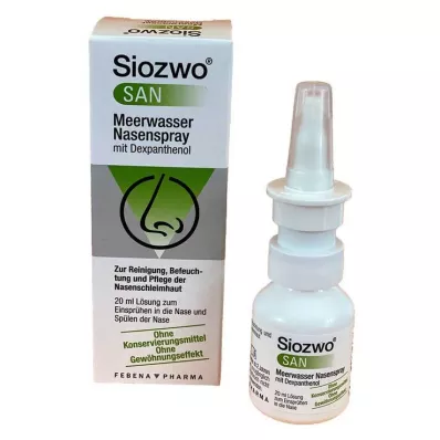 SIOZWO SAN Nesespray med sjøvann og dexpantenol, 20 ml