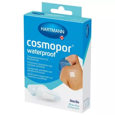 COSMOPOR vanntett sårbandasje 5x7,2 cm OTC, 5 stk
