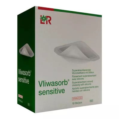 Vliwasorb sensitiv 15x25 cm superabsorb.sårbandasje, 10 stk Vliwasorb sensitiv 15x25 cm superabsorb.sårbandasje, 10 stk