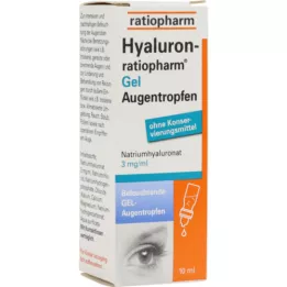 HYALURON-RATIOPHARM Gel øyedråper, 10 ml