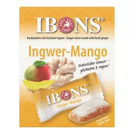 IBONS Ingefær Mango Box tyggegodteri, 60 g