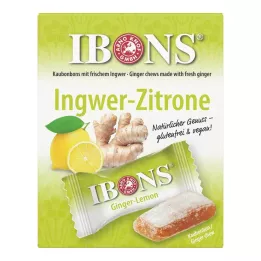 IBONS Ingefær-sitronboks tyggegodteri, 60 g