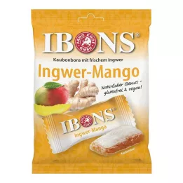 IBONS Ingefær Mango Bag tyggegodteri, 92 g