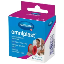 OMNIPLAST Festegips tekstiltråd 2,5 cm x 5 m OTC, 1 stk