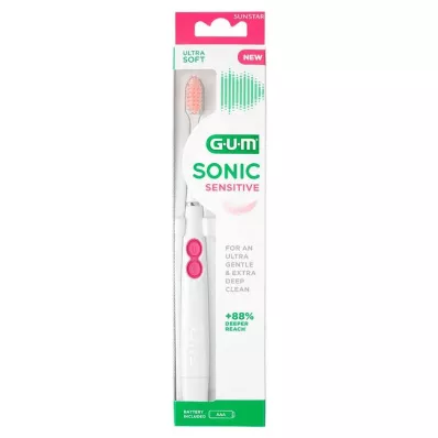 GUM SONIC SENSITIVE Sonisk tannbørste, 1 stk GUM SONIC SENSITIVE Sonisk tannbørste, 1 stk