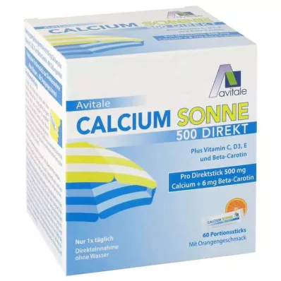 Calcium Sonne 500 direkte porsjonsstaver, 60 stk Calcium Sonne 500 direkte porsjonsstaver, 60 stk