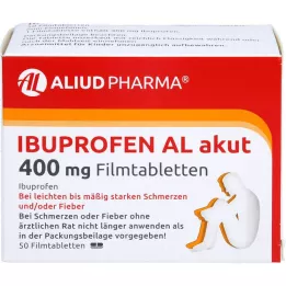 IBUPROFEN AL akutt 400 mg filmdrasjerte tabletter, 50 stk