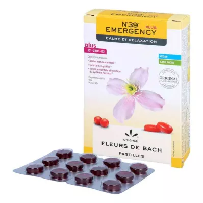 Bachblomster nr. 39 Emergency plus pastiller, 48 g