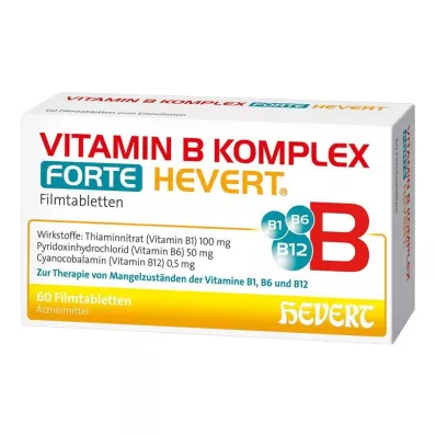 Vitamin B kompleks forte Hevert tabletter, 60 stk Vitamin B kompleks forte Hevert tabletter, 60 stk